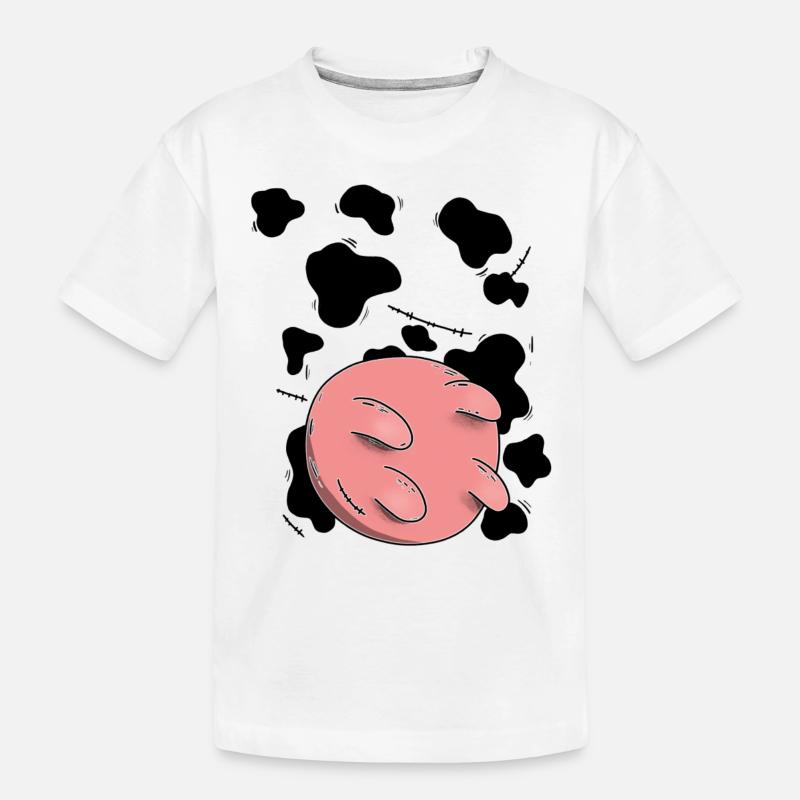 Conception du pis de vache - T-shirt bio Premium Enfant - blanc