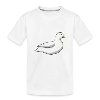 Canard nain - T-shirt bio Premium Enfant - blanc - Devant