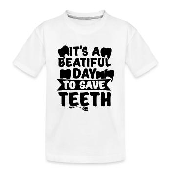 Dentistes | Cadeaux de dentiste de dentiste de profession - T-shirt bio Premium Enfant - blanc - Devant