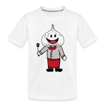 Chef Chef Chef Fantaisie Chef Ail - T-shirt bio Premium Enfant - blanc - Devant