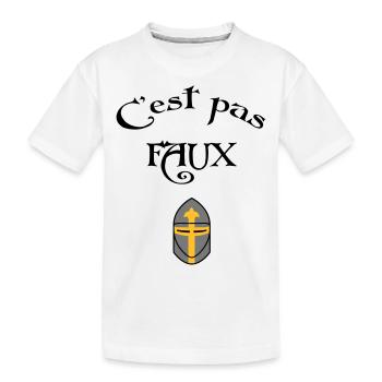 C'est pas faux ! - T-shirt bio Premium Enfant - blanc - Devant