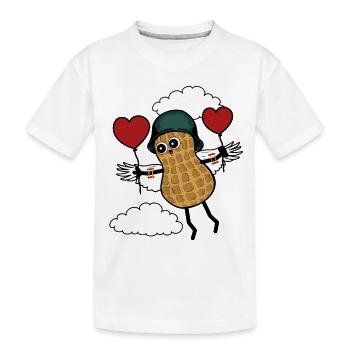 Erdnuss Kinder Fantasy Fliegen Kleinkind Pilot - Kinder Premium Bio T-Shirt - Weiß - Vorne