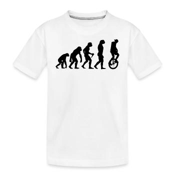 Développement Unicycle pilote Evolution monocycle - T-shirt bio Premium Enfant - blanc - Devant