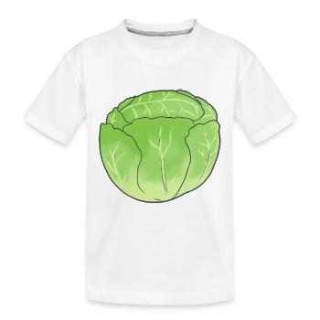 Laitue Chou Légumes Bio Végétarien Jardin - T-shirt bio Premium Enfant - blanc - Devant