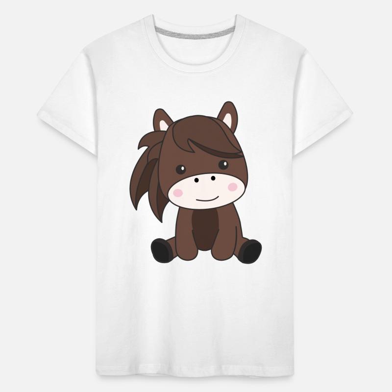 Cheval doux cheval cheval cavalier enfants T-shirt bio Premium Enfant