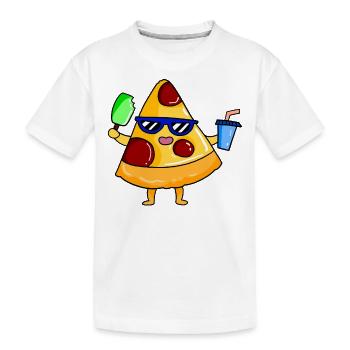 Plage - T-shirt bio Premium Enfant - blanc - Devant