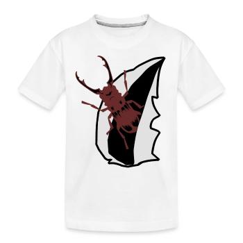 coléoptère cerf insectes bois nature enfant - T-shirt bio Premium Enfant - blanc - Devant