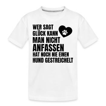 Hund Schäferhund Dackel Pudel Retriever Hunde Dog - Kinder Premium Bio T-Shirt - Weiß - Vorne