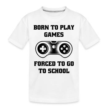 Zocken Konsole Controller Gaming Zocker Gamer - Kinder Premium Bio T-Shirt - Weiß - Vorne
