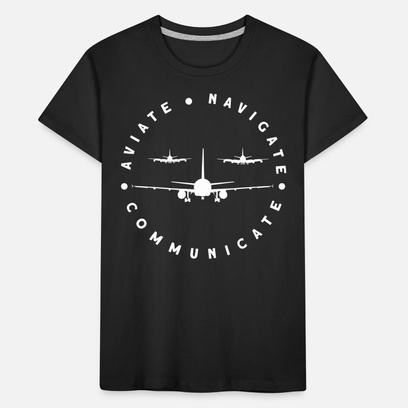 Aviate Navigate Communicate Kids' Premium Organic T-Shirt