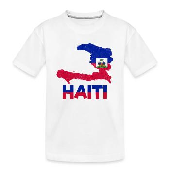 Haïti HaïtiEn Haïti Drapeau Fier Pays I Cadeau - T-shirt bio Premium Enfant - blanc - Devant