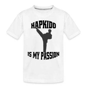 Hapkido Aikido Judo Martial Arts Training Martial Arts - Kids' Premium Organic T-Shirt - white - Front