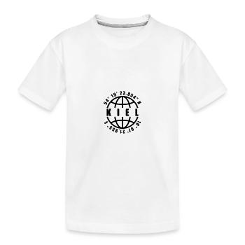 Kiel coordonne le globe - T-shirt bio Premium Enfant - blanc - Devant