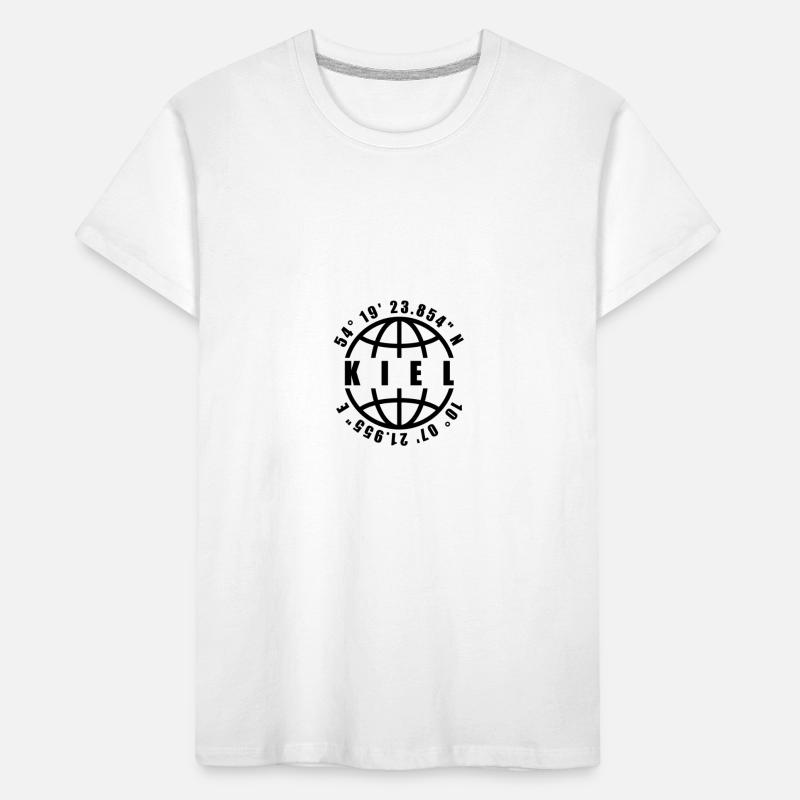 Kiel Coordinates Globe Kids' Premium Organic T-Shirt