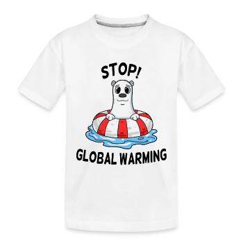 Changement climatique Protection du climat - T-shirt bio Premium Enfant - blanc - Devant