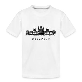 Budapest Parlement Hongrie Skyline J’aime Budapest - T-shirt bio Premium Enfant - blanc - Devant