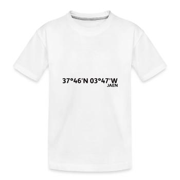 Jaén Coordinates - Kids' Premium Organic T-Shirt - white - Front