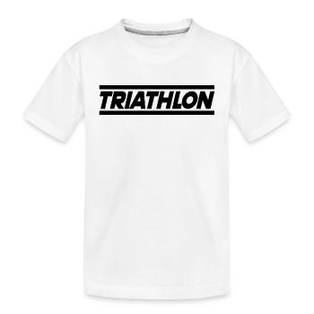 Triathlon - T-shirt bio Premium Enfant - blanc - Devant
