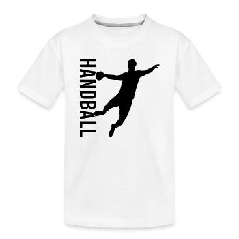 Handball - T-shirt bio Premium Enfant - blanc - Devant