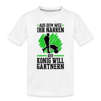 Galabauer aus dem Weg Landschaftsgärtner - Kinder Premium Bio T-Shirt - Weiß - Vorne