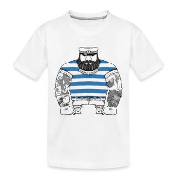 Tattooed Sailor Sailor Vintage Sailor - Kids' Premium Organic T-Shirt - white - Front