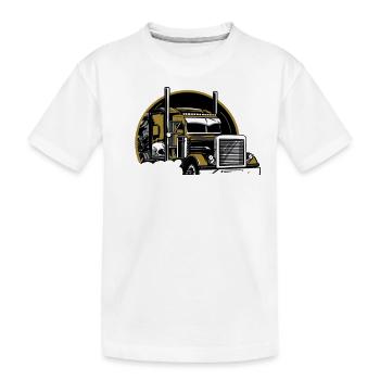 Chauffeur de camion certifié à 100 % - T-shirt bio Premium Enfant - blanc - Devant