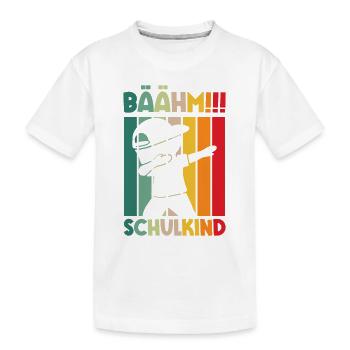 Schulkind 1. Klasse Einschulung Schuljunge - Kinder Premium Bio T-Shirt - Weiß - Vorne
