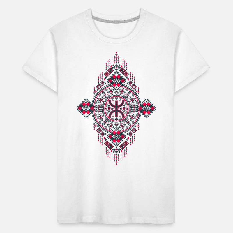 POTERIS KABYLE AMAZIGH PATTERN Kids' Premium Organic T-Shirt