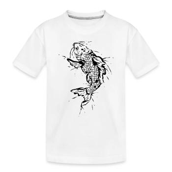 Pêche au poisson Carpe - T-shirt bio Premium Enfant - blanc - Devant