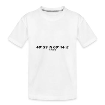 Mainz coordinates - Kids' Premium Organic T-Shirt - white - Front