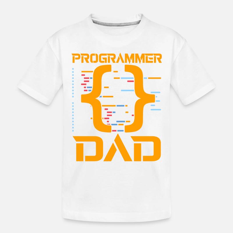 Programmer Dad - Kinder Premium Bio T-Shirt - Weiß