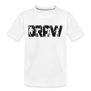 Arc de tir à l’arc Archer Vintage - T-shirt bio Premium Enfant - blanc - Devant