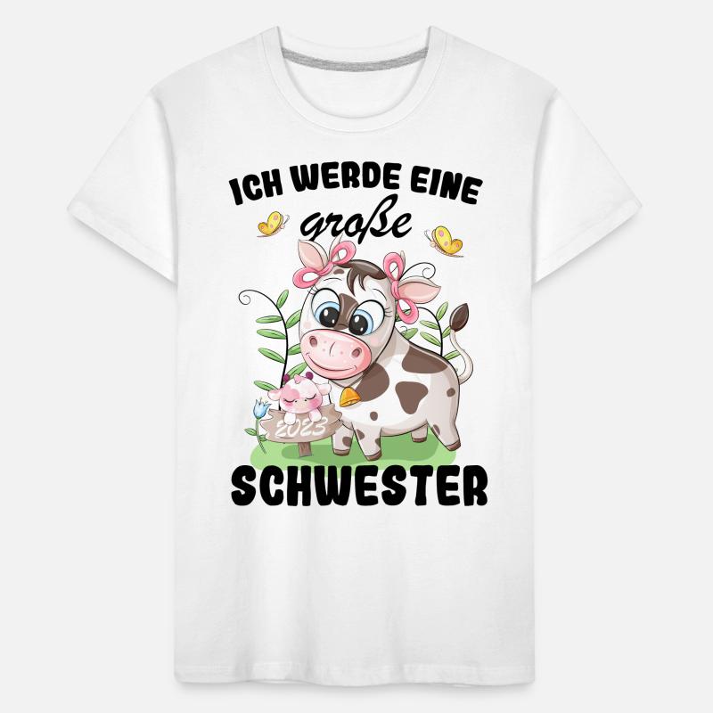 Ich Werde Eine Große Schwester 2023 Kinder Premium Bio T-Shirt