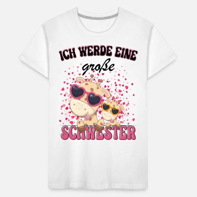 Ich Werde Eine Große Schwester 2023 Kinder Premium Bio T-Shirt
