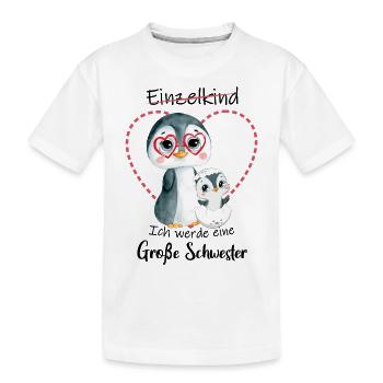 Ich Werde Eine Große Schwester 2023 - Kinder Premium Bio T-Shirt - Weiß - Vorne