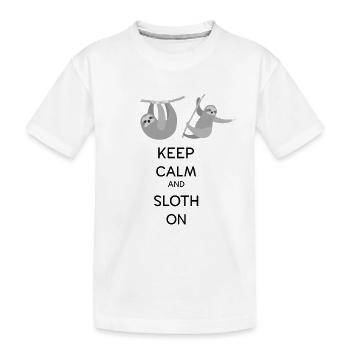 Paresse - T-shirt bio Premium Enfant - blanc - Devant