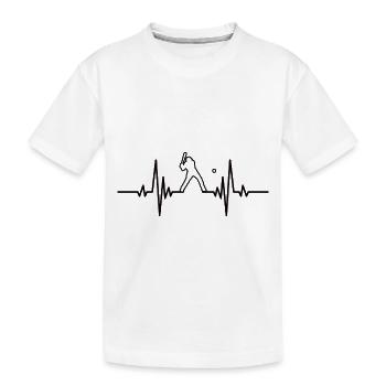 Baseball Amateurs de baseball Heartbeat BaseballEr - T-shirt bio Premium Enfant - blanc - Devant