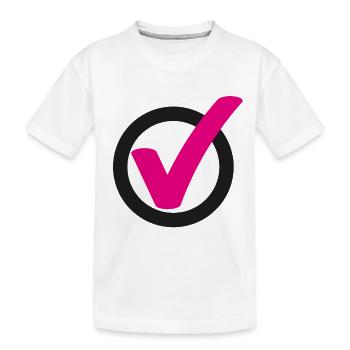 Cochez le signe de coche - T-shirt bio Premium Enfant - blanc - Devant
