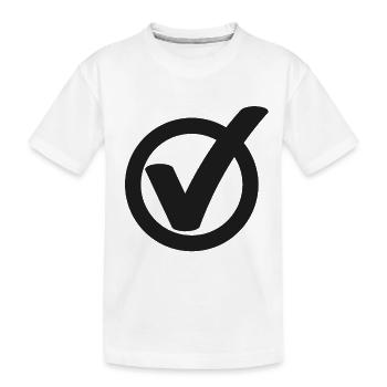 Cochez le signe de coche - T-shirt bio Premium Enfant - blanc - Devant