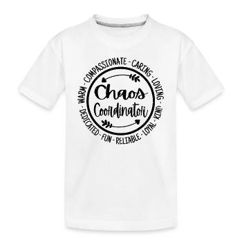 Chaos Coordinator Admin Office Squad Équipe - T-shirt bio Premium Enfant - blanc - Devant