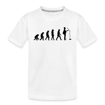 Evolution der Gitarre - Kinder Premium Bio T-Shirt - Weiß - Vorne