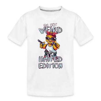 Cool Cartoon Chick - Édition Limitée - Dicton - T-shirt bio Premium Enfant - blanc - Devant