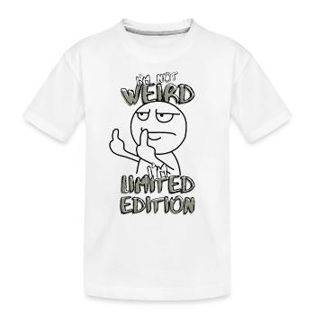 Cartoon Middle Finger - Édition Limitée - Dicton - T-shirt bio Premium Enfant - blanc - Devant