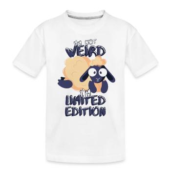 Cute Cartoon Sheep - Édition limitée - Dicton - T-shirt bio Premium Enfant - blanc - Devant