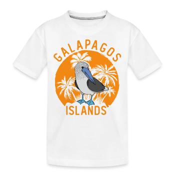 Boobies Seabirds Blue Foot Booby Bird - T-shirt bio Premium Enfant - blanc - Devant