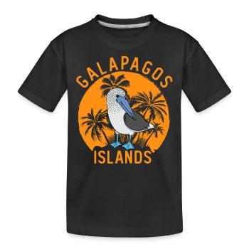 Boobies Seevögel Blau-Fuß-Booby-Vogel - Kinder Premium Bio T-Shirt - Schwarz - Vorne