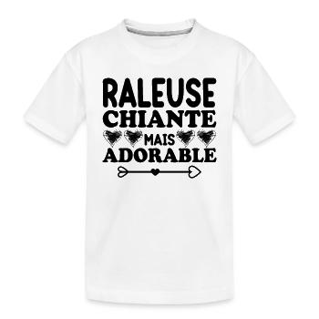 Raleuse Chiante Mais Adorable - T-shirt bio Premium Enfant - blanc - Devant