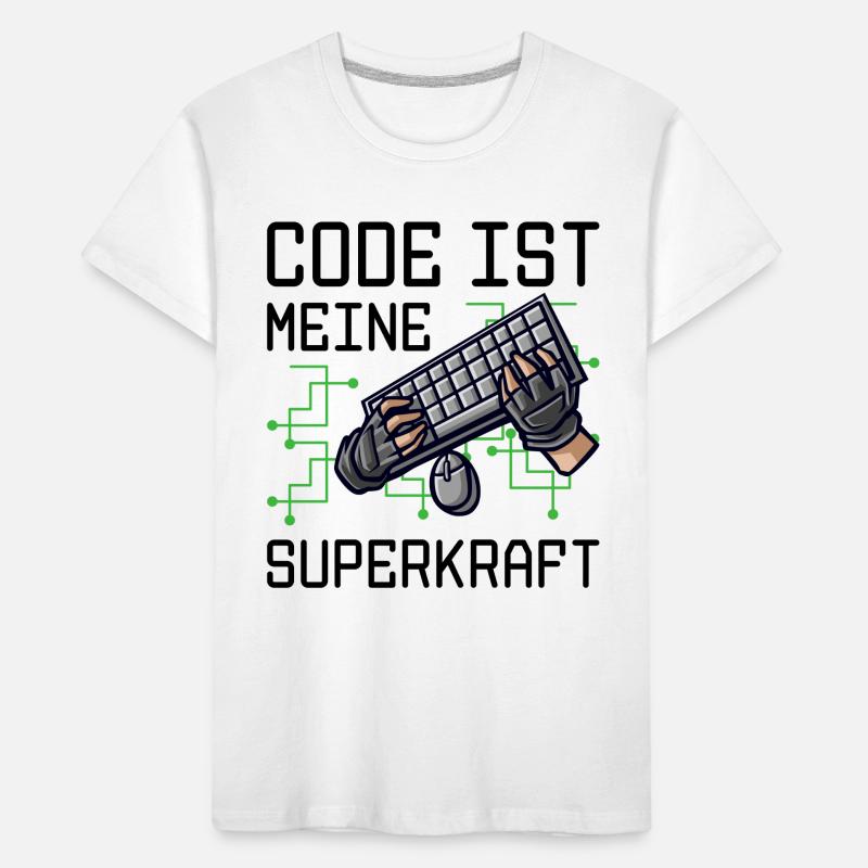 Code Ist Meine Superkraft Software Entwickler Code Kinder Premium Bio T-Shirt