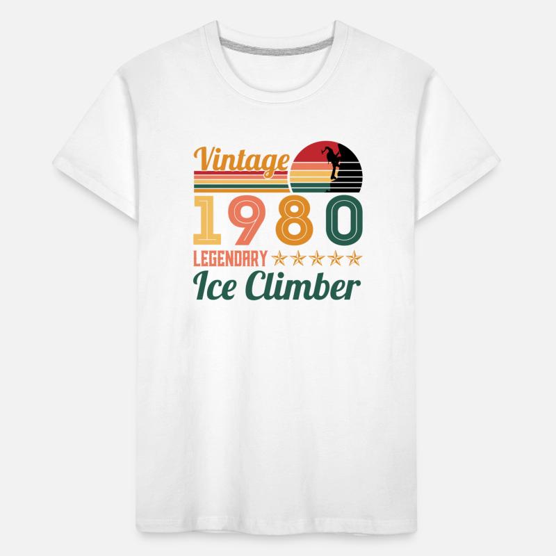 Eiskletterer Eisklettern Sportler Eis Klettern Kinder Premium Bio T-Shirt