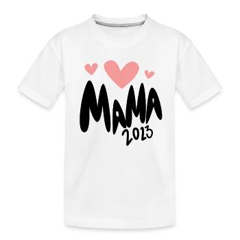 Mama 2023 loading - Werdende Mutter 2023 - Kinder Premium Bio T-Shirt - Weiß - Vorne